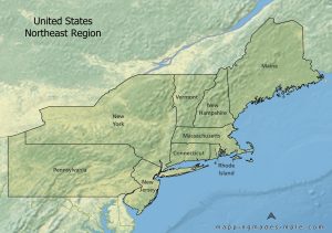 Maps Of The USA Regions Mapping Made Simple USA Northeast 1 300x211 